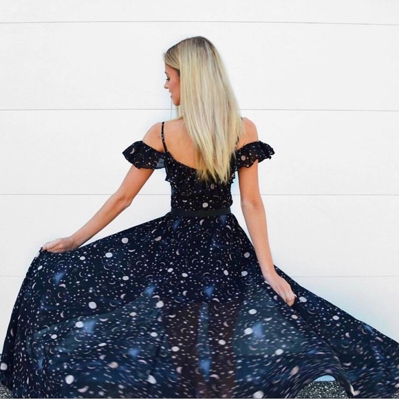 Beginning Boutique Dresses & Skirts - “Nola” Celestial Print Maxi Dress